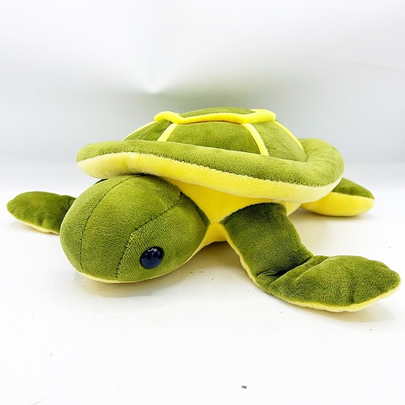 The Unbranded Brand Other - Green and Yellow Sea Turtle Plush Stuffed Animal Soft Toy